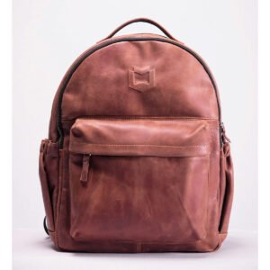 Leather Backpack for Collage